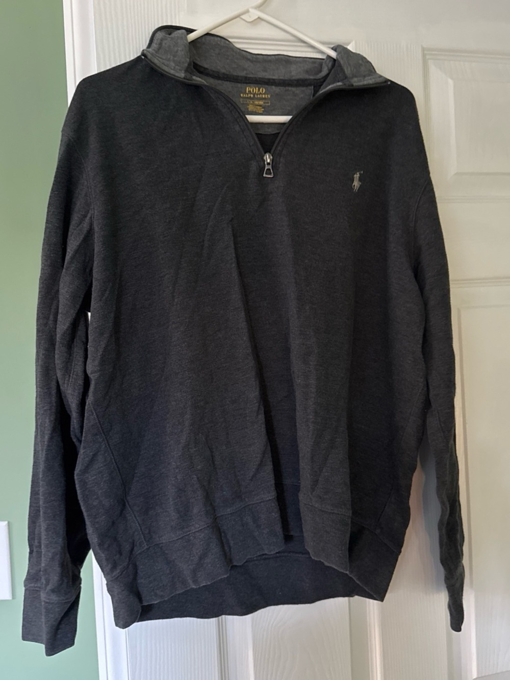 Polo by Ralph Lauren Men's Half-Zip Sweater - Charcoal Heather
